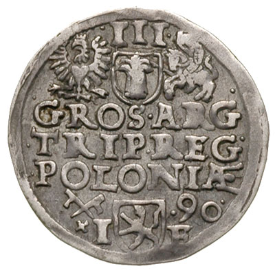 trojak 1590, Poznań, Iger P.90.4.b, patyna