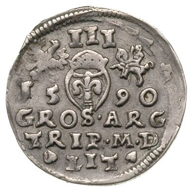 trojak 1590, Wilno, Iger V.90.2.b (R1), Ivanausk