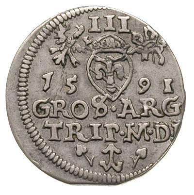 trojak 1591, Wilno, Iger V.91.1.a (R2), Ivanausk