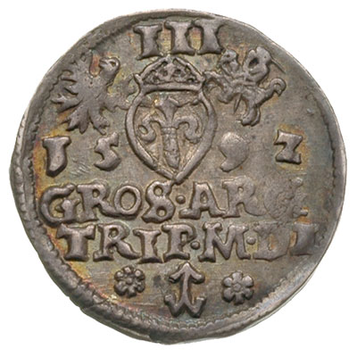 trojak 1592, Wilno, Iger V.92.1.a, Ivanauskas 5S