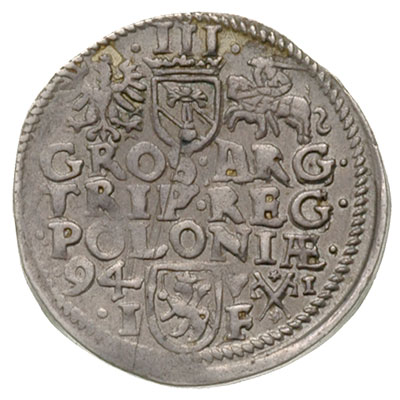 trojak 1594, Poznań, Iger P.94.11.a (R), patyna