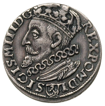 trojak 1601, Kraków, popiersie króla w lewo, Iger K.01.1.a (R1), ciemna patyna