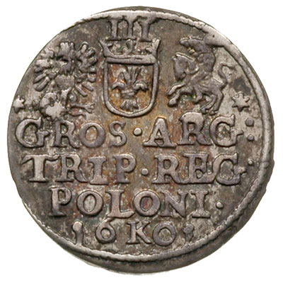 trojak 1601, Kraków, popiersie króla w prawo, Ig