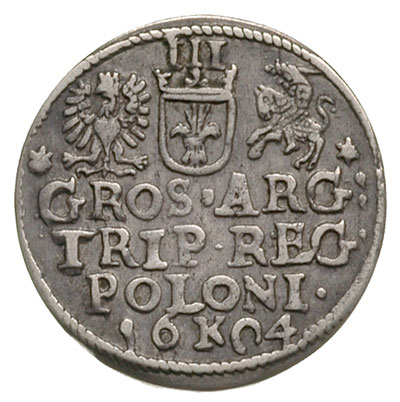trojak 1604, Kraków, Iger K.04.1.a (R1), patyna