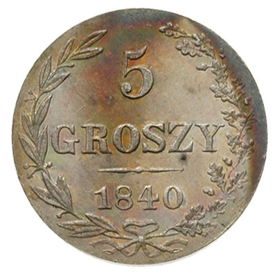 5 groszy 1840, Warszawa, Plage 140, Bitkin 1193,