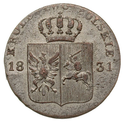 10 groszy 1831, Warszawa, Plage 277, ładny egzemplarz