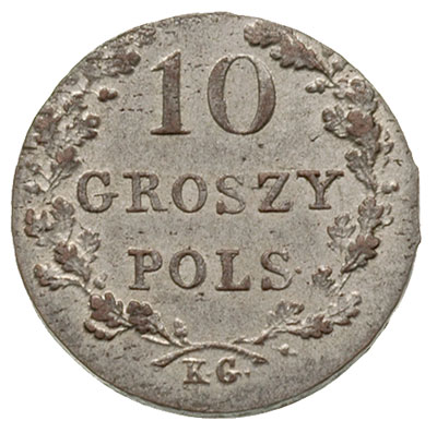 10 groszy 1831, Warszawa, Plage 277, ładny egzemplarz