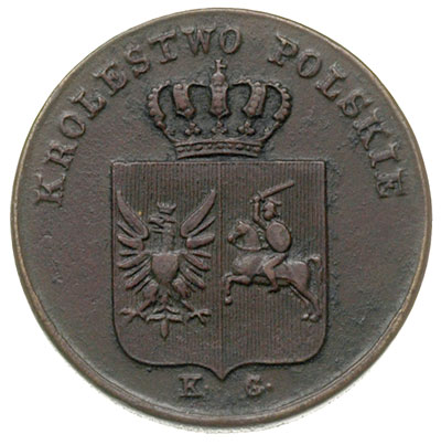 3 grosze 1831, Warszawa, Iger Pl.31.1.a (R), ciemna patyna