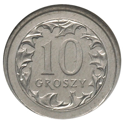 10 groszy 2006, Warszawa, aluminium, moneta w pudełku NGC z certyfikatem MS64