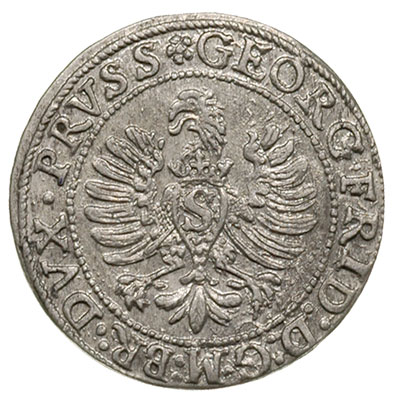 Jerzy Fryderyk 1578-1603 - jako administrator, grosz 1596, Królewiec, Bahr. 1308, Neumann 58, rzadki