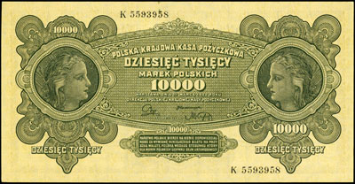10.000 marek polskich 11.03.1922, seria K, Miłczak 32, Lucow 422 (R3)