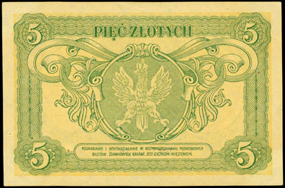 5 złotych 1.05.1925, seria D, Miłczak 61, Lucow 