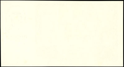50 złotych 11.11.1936, jednostronny druk strony odwrotnej, strona główna czysta, bez oznaczenia serii i numeracji, papier ze znakiem wodnym, Miłczak 77c, Lucow - nie notuje tej odmiany (patrz 688), rzadkie