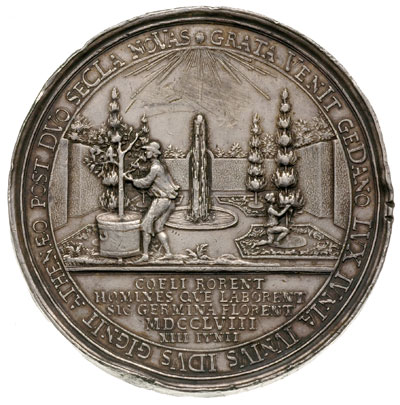 August III, medal Ch. Wermutha wybity z okazji 2