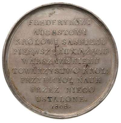Fryderyk August, medal autorstwa Jana Ligbera wy