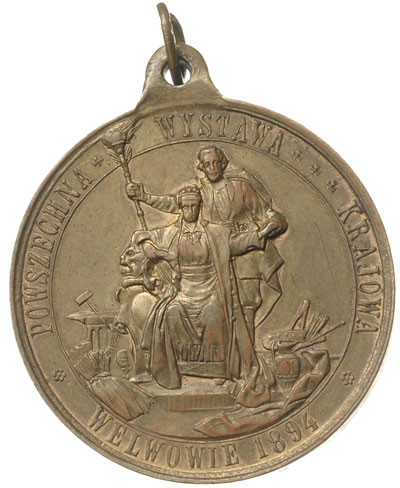 medal z uszkiem niesygnowany Powszechna Wystawa 