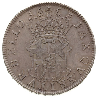 korona 1658/7, Londyn, Aw: Popiersie w lewo, Rw: Tarcza herbowa pod koroną, srebro 30.03 g, S. 3226, patyna
