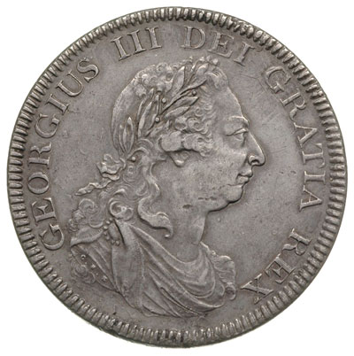 Bank of England, dolar = 5 szylingów 1804, wybite na monecie 8 reali Karola IV, srebro 26.31 g, S. 3768