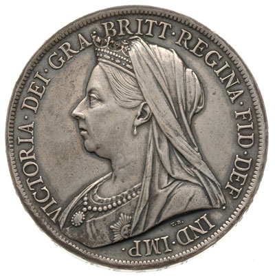 korona 1900, na rancie LXIII, srebro 28.17 g, S.