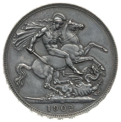 korona 1902, srebro 28.24 g, S. 3978, ciemna patyna