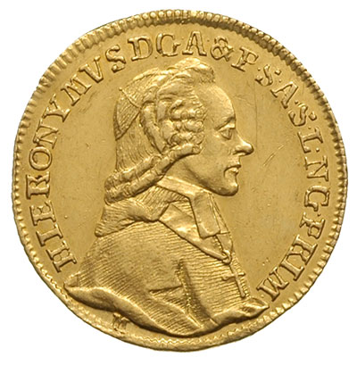 Hieronim Graf von Colloredo 1772-1803, dukat 1784 / M, złoto 3.49 g, Zöttl 3149, Probszt 2399