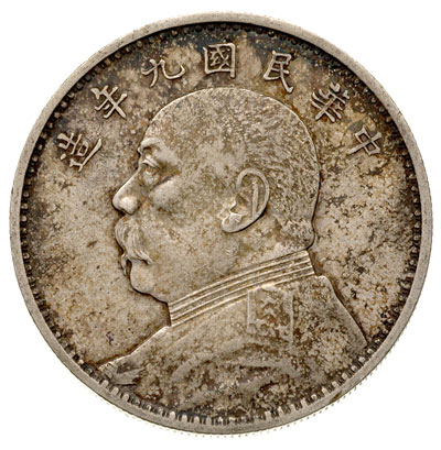 dolar, rok 9 (1920), popiersie Yuan Shih-Kai, Da