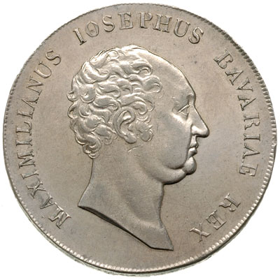 Maksymilian I Józef 1799-1825, talar 1816, Monachium, srebro 29.41 g, Thun 44, Dav. 552, AKS 44, piękny