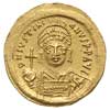 Justynian I 527-565, solidus 542-565, Konstantynopol, oficyna Z, Aw: Popiersie cesarza na wprost, ..