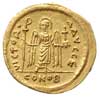 Fokas 602-610, solidus, Konstantynopol, oficyna E, Aw: Popiersie cesarza na wprost, D N FOCAS PERP..