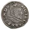 trojak 1595, Lublin, Iger L.95.6.a (R), moneta naprawiana, patyna