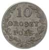 10 groszy 1831, Warszawa, Plage 277, moneta w pudełku PCGS z certyfikatem MS 62, bardzo ładnie zac..