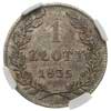 1 złoty 1835, Wiedeń, Plage 294, moneta w opakow