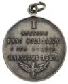 Wystawa Prac Kolejarzy w Warszawie w 1911 r., medalik z uszkiem wykonany w zakładzie J. Chylińskie..