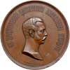 Aleksander II 1855-1881, - medal sygnowany Brusznicyn wybity z okazji odsłonięcia pomnika milenijn..