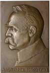 Marszałek Józef Piłsudski, -plakieta mennicy warszawskiej sygnowana J. AVMILLER 1926 r., Popiersie..