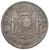dolar zastępczy z owalną kontrmarką na monecie 8 reali Karola IV, 1795, Potosi, srebro 26.88 g, S...