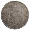 dolar zastępczy z ośmiokątną kontrmarką na monecie 8 reali Karola IV, 1798, Meksyk, srebro 26.82 g..