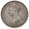 korona typu gotyckiego 1847, na rancie UNDECIMO, srebro 28.19 g, S. 3883, rzadki typ, patyna