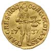 Holandia, dukat 1737, złoto 3.54 g, Fr. 250, Del