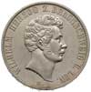 Wilhelm I 1831-1884, dwutalar 1856, Hanower, srebro 37.12 g, wybity z okazji 25-lecia panowania, T..