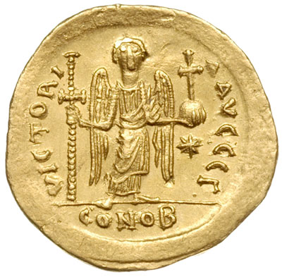 solidus, Konstantynopol, Aw: Popiersie cesarza n