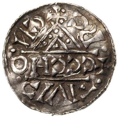 denar, Aw: W krzyżu dwunitkowym tytulatura władc