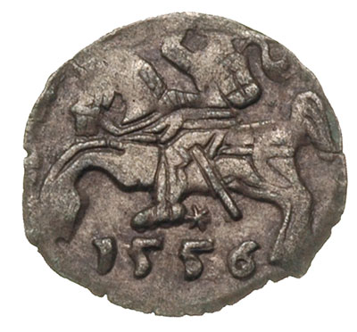 denar 1556, Wilno, Ivanauskas 2SA15-6, T. 6, patyna