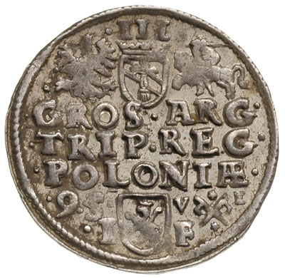 trojak 1595, Poznań, Iger P.95.4.b. (R), ładny