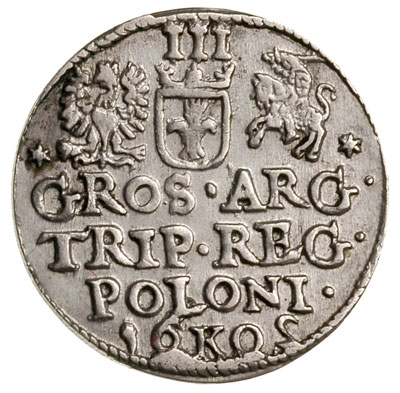 trojak 1602, Kraków, odwrócona dwójka w dacie, I