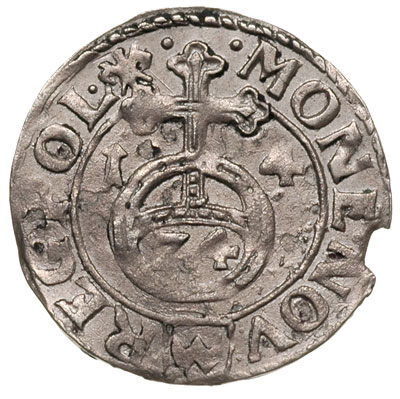 półtorak 1614, Kraków, rzadka odmiana z Orłem na awersie, T. 4, wyszczerbiony krążek