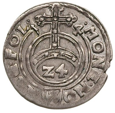 półtorak 1614, Bydgoszcz, rzadka odmiana z Orłem na awersie, T. 4, lekko wyszczerbiony krążek