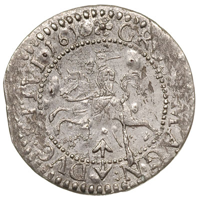 grosz 1610, Wilno, Ivanauskas 3SV75-19, drobna w