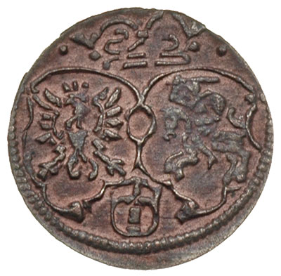 denar 1621, Kraków, T. 6, bardzo ładny, patyna