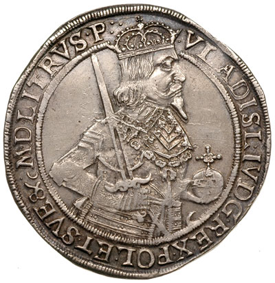 talar 1637, Toruń, srebro 28.67, Dav. 4374, T.6,